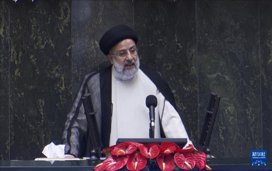 據(jù)伊朗邁赫爾通訊社20日?qǐng)?bào)道，伊朗總統(tǒng)萊希在直升機(jī)事故中遇難。這是2021年8月5日拍攝的易卜拉欣·萊希的資料照片。 新華社發(fā)（賈瓦德攝）