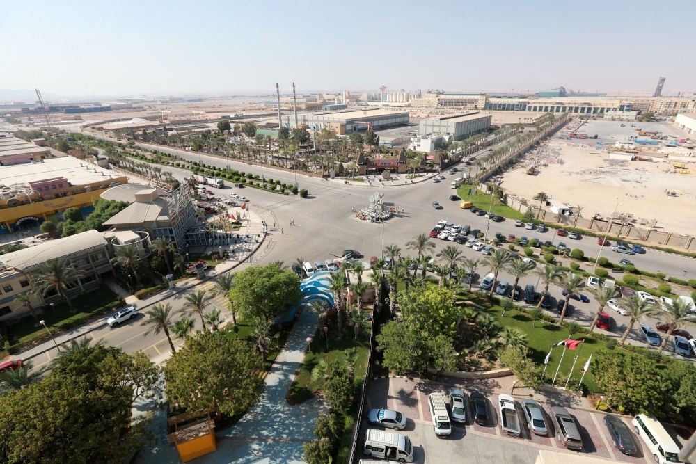 這是2023年8月10日在埃及蘇伊士省拍攝的中埃·泰達蘇伊士經(jīng)貿(mào)合作區(qū)。新華社記者 隋先凱 攝