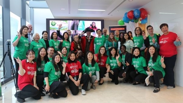 中國銀行倫敦分行參與倫敦金融城慈善日活動。資料圖片