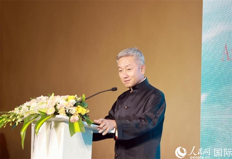 張益明大使致辭。人民網(wǎng)記者 管克江攝