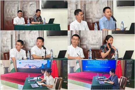 青年外交官們介紹了中國有關(guān)外交政策、對非對尼政策、等情況，并就學(xué)生們關(guān)心的問題解答。駐拉各斯總領(lǐng)館供圖