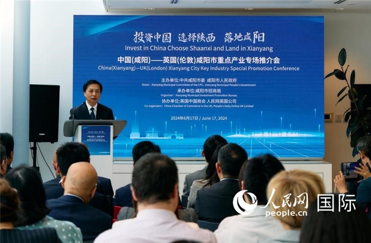 咸陽(yáng)市委書記夏曉中致辭。