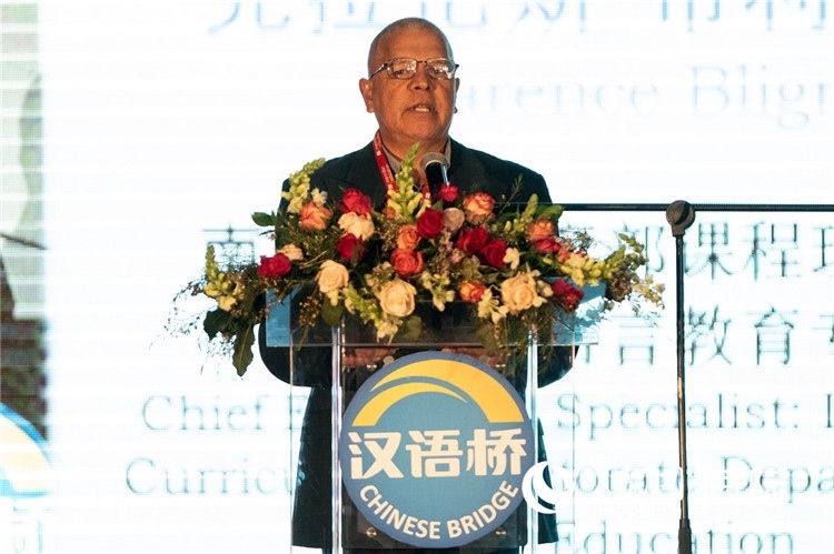 南非基教部專家克拉倫斯·布利格諾特做主旨發(fā)言。人民日報非洲中心分社 希拉茲·莫林攝