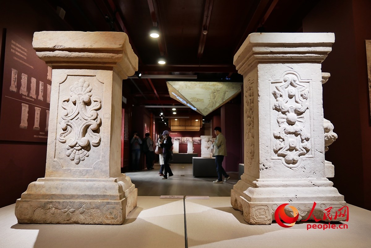 2023年回歸圓明園的石柱。人民網(wǎng)記者 韋衍行攝