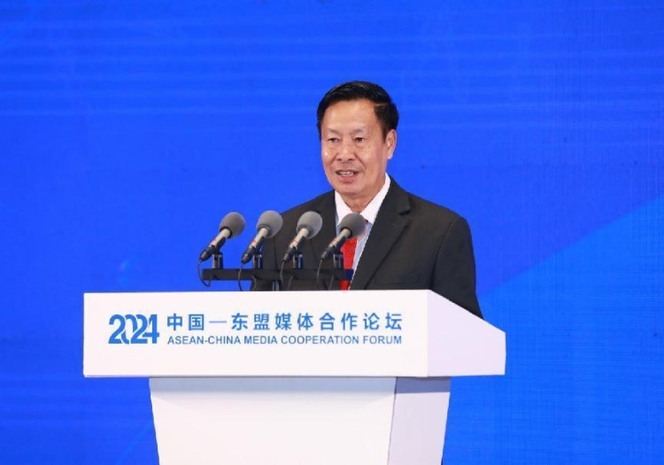 坡西·喬馬尼馮致辭。中國(guó)外文局供圖