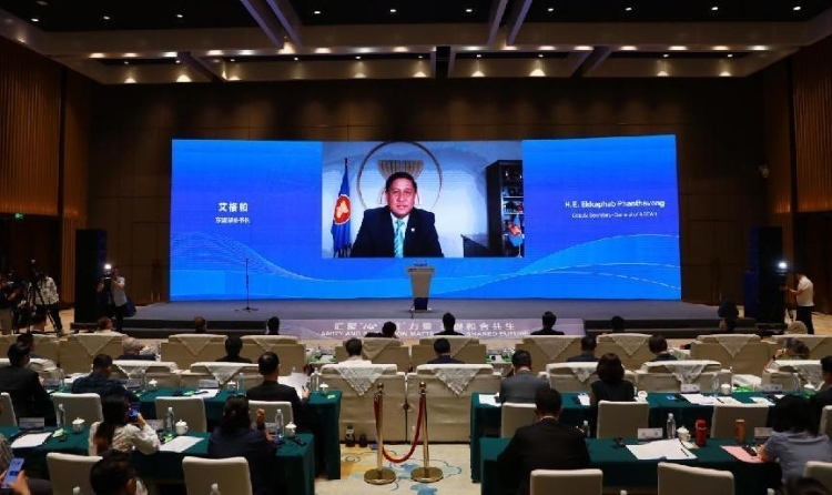  艾格帕視頻致辭。中國(guó)外文局供圖