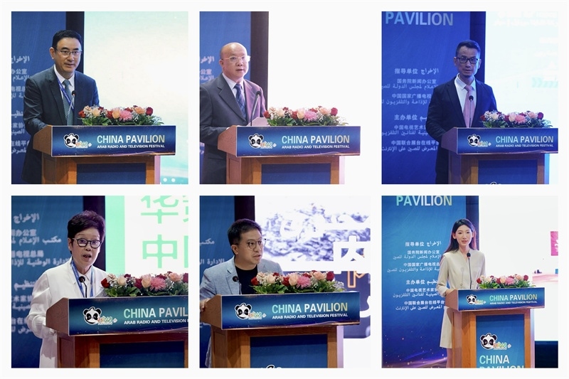 中國(guó)視聽機(jī)構(gòu)代表推介優(yōu)秀作品。主辦方供圖