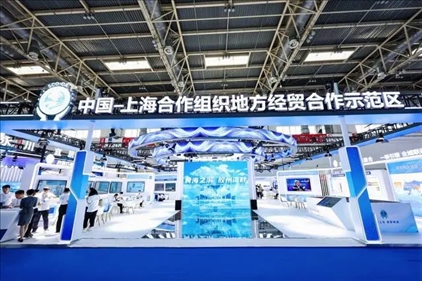 △6月27日，第22屆中國國際城市建設(shè)博覽會(huì)在北京啟幕，中國—上海合作組織地方經(jīng)貿(mào)合作示范區(qū)以主賓城市身份亮相。