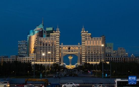 這是7月1日拍攝的哈薩克斯坦首都阿斯塔納街景。新華社記者 白雪騏 攝