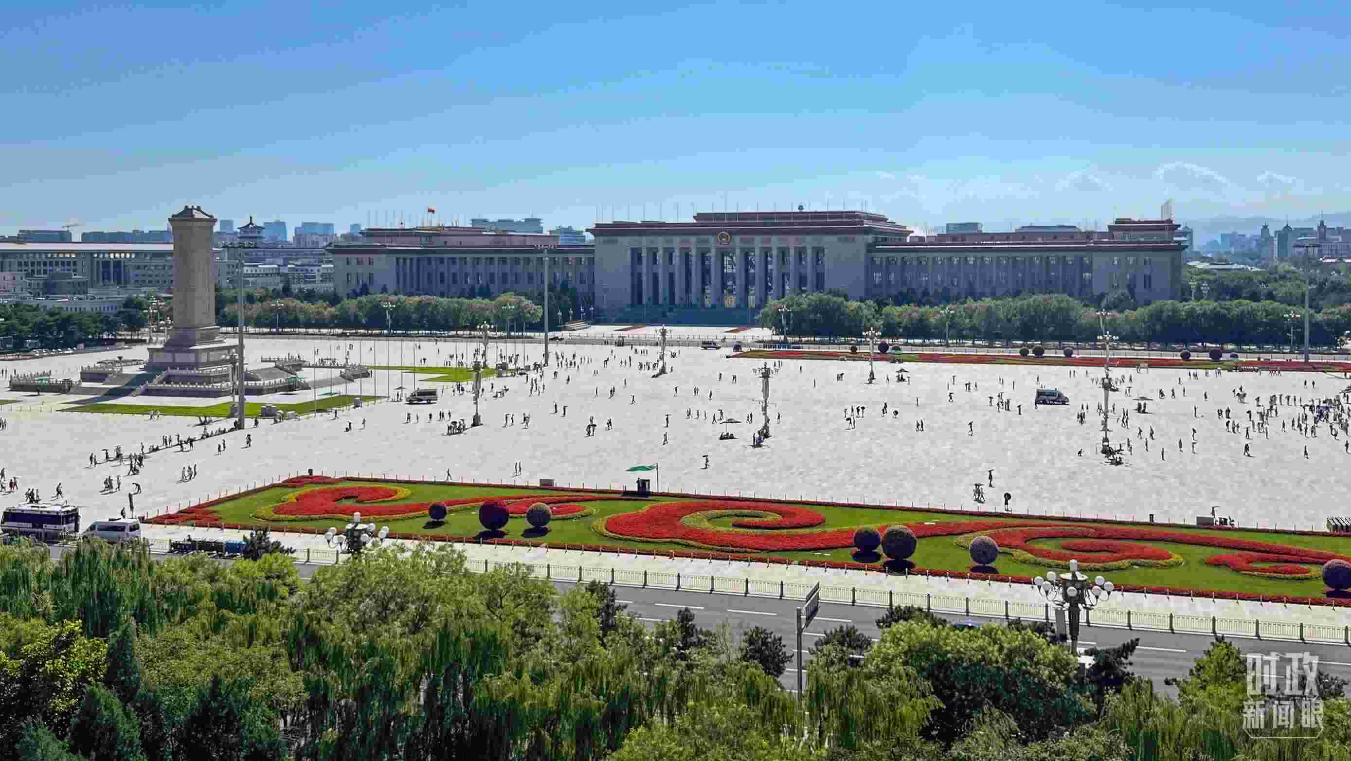 △北京天安門廣場(chǎng)。（總臺(tái)央視記者蔣碩拍攝）