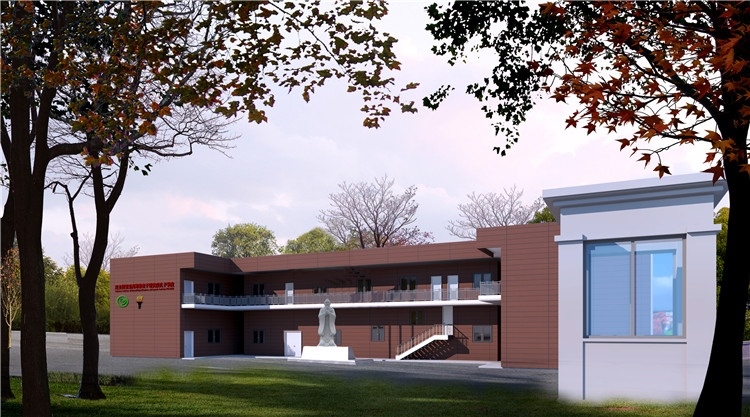 圖3：圖為孔子學(xué)院教學(xué)樓項(xiàng)目效果圖。四川路橋供圖