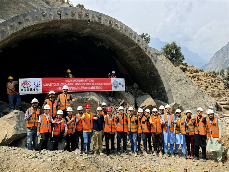 7月29日貫通儀式現(xiàn)場圖片。中國土木工程集團 供圖