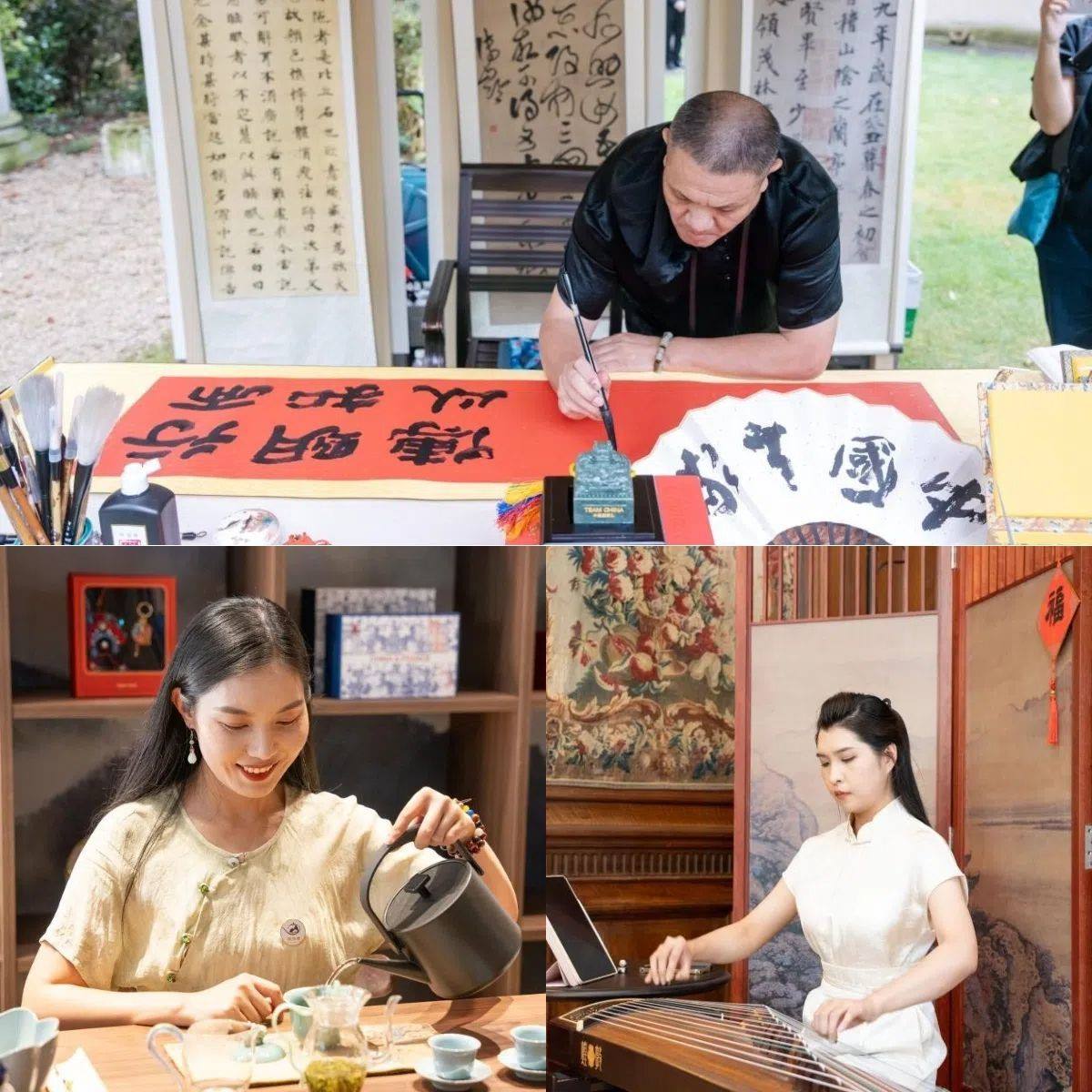 中國非遺與傳統(tǒng)文化展區(qū)引人入勝。 “中國之家”供圖