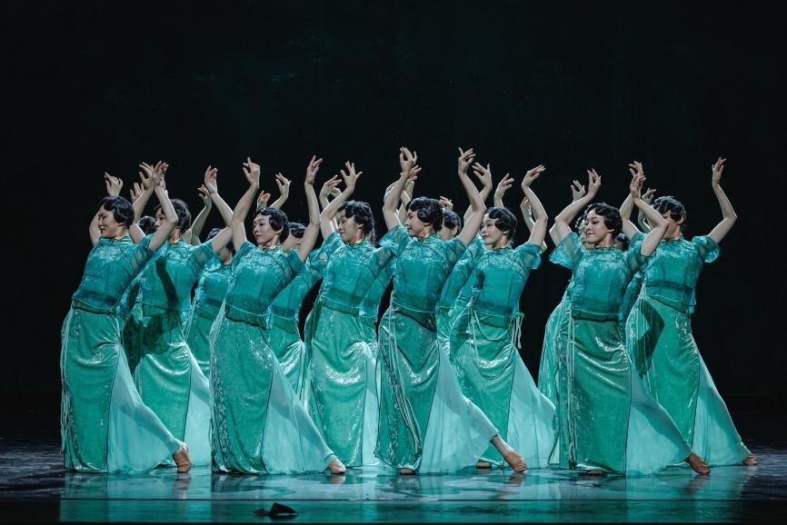 舞劇《熱血當(dāng)歌》演出現(xiàn)場(chǎng)。主辦方供圖