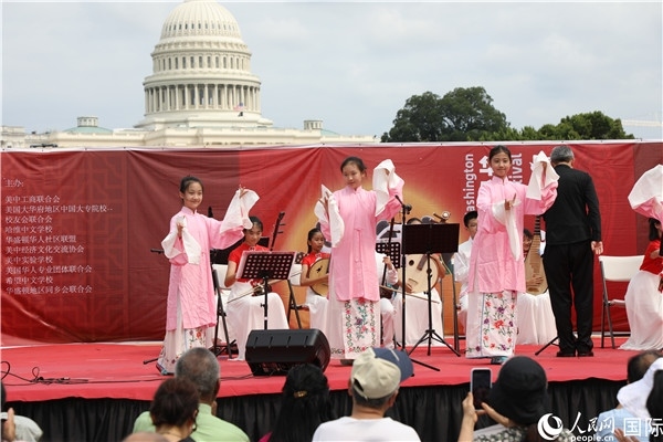 2、在華盛頓中國文化節(jié)活動上，還進行了豐富多樣的中國文化演出。 人民網(wǎng)記者 李志偉攝