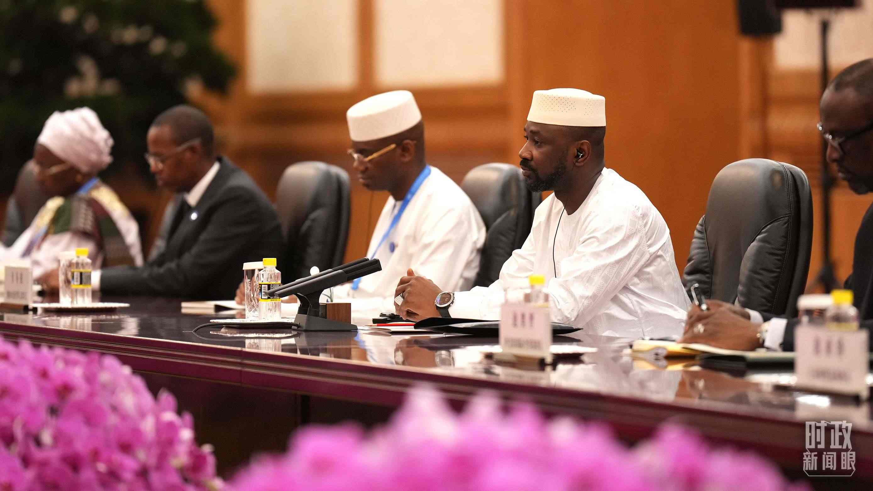 △馬里總統(tǒng)戈伊塔。（總臺記者李晉拍攝）