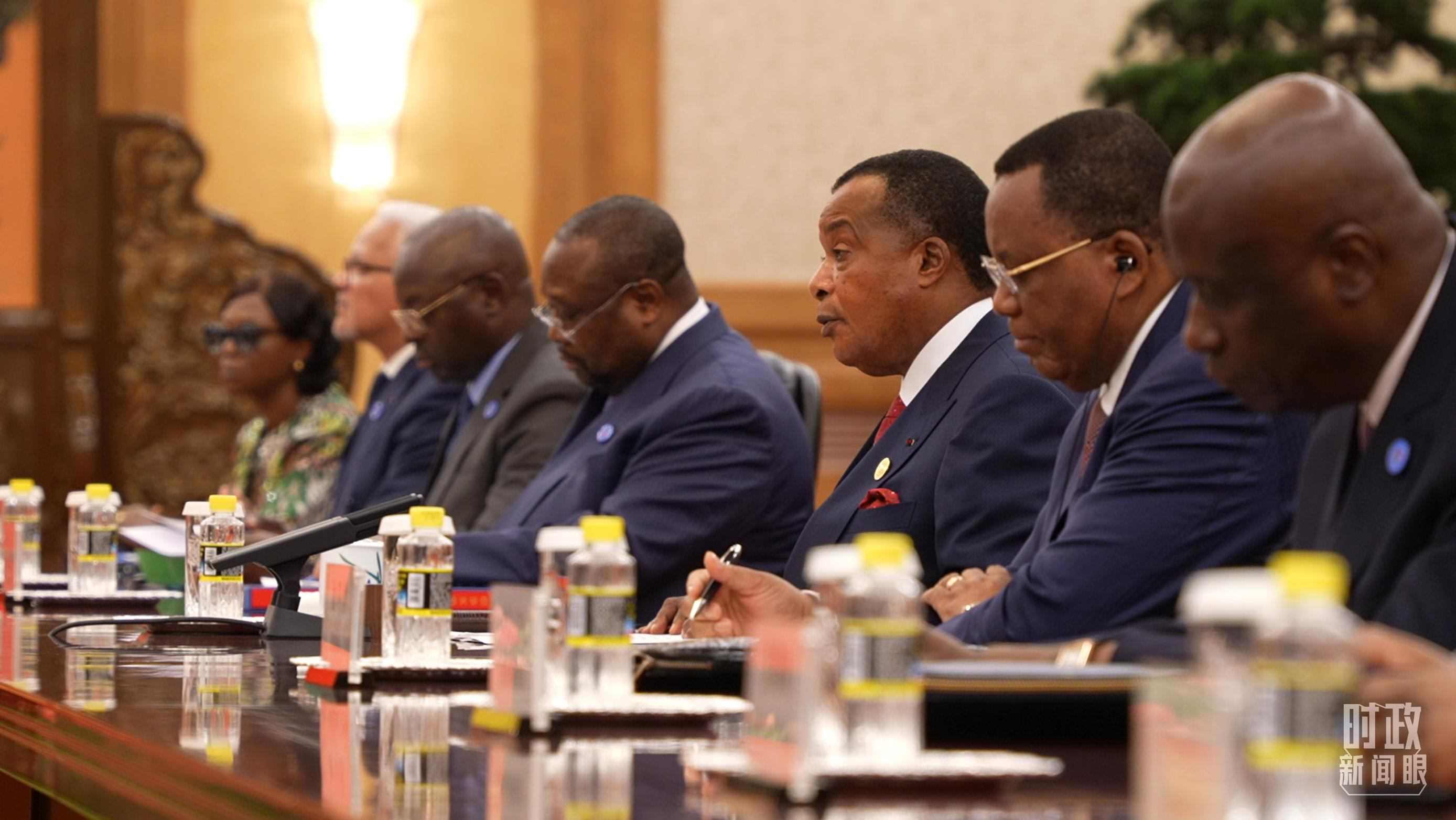 剛果（布）總統(tǒng)薩蘇。（總臺(tái)央視記者蔣碩拍攝）