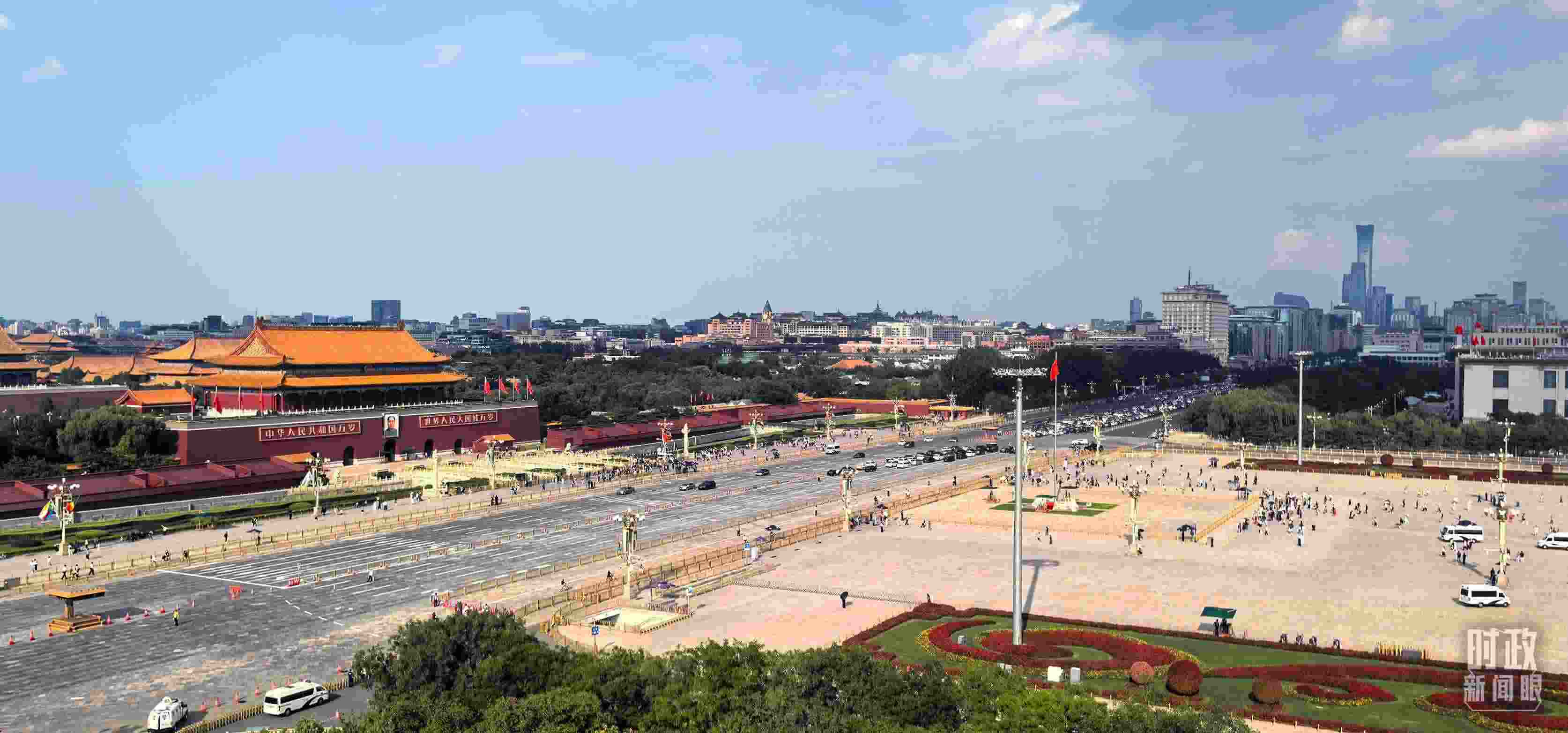 9月6日的天安門廣場(chǎng)。（總臺(tái)央視記者王子杭拍攝）