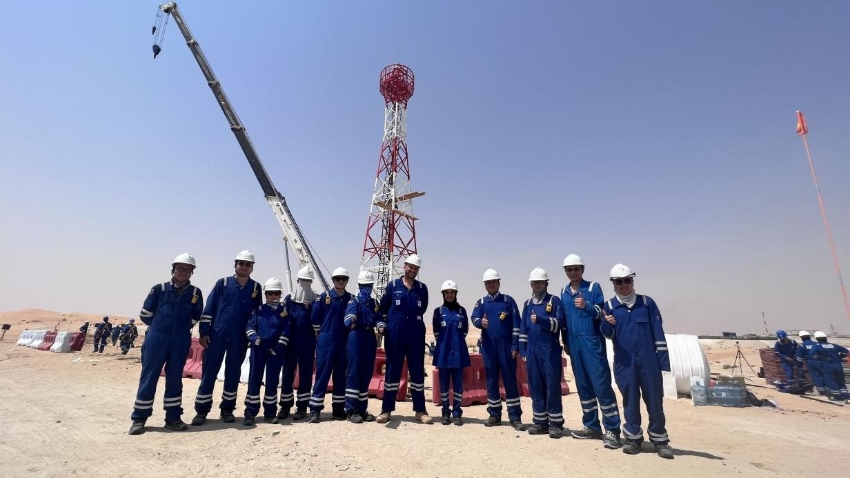 紅外線氣體監(jiān)測(cè)及智能預(yù)警系統(tǒng)安裝現(xiàn)場(chǎng)，振華石油供圖