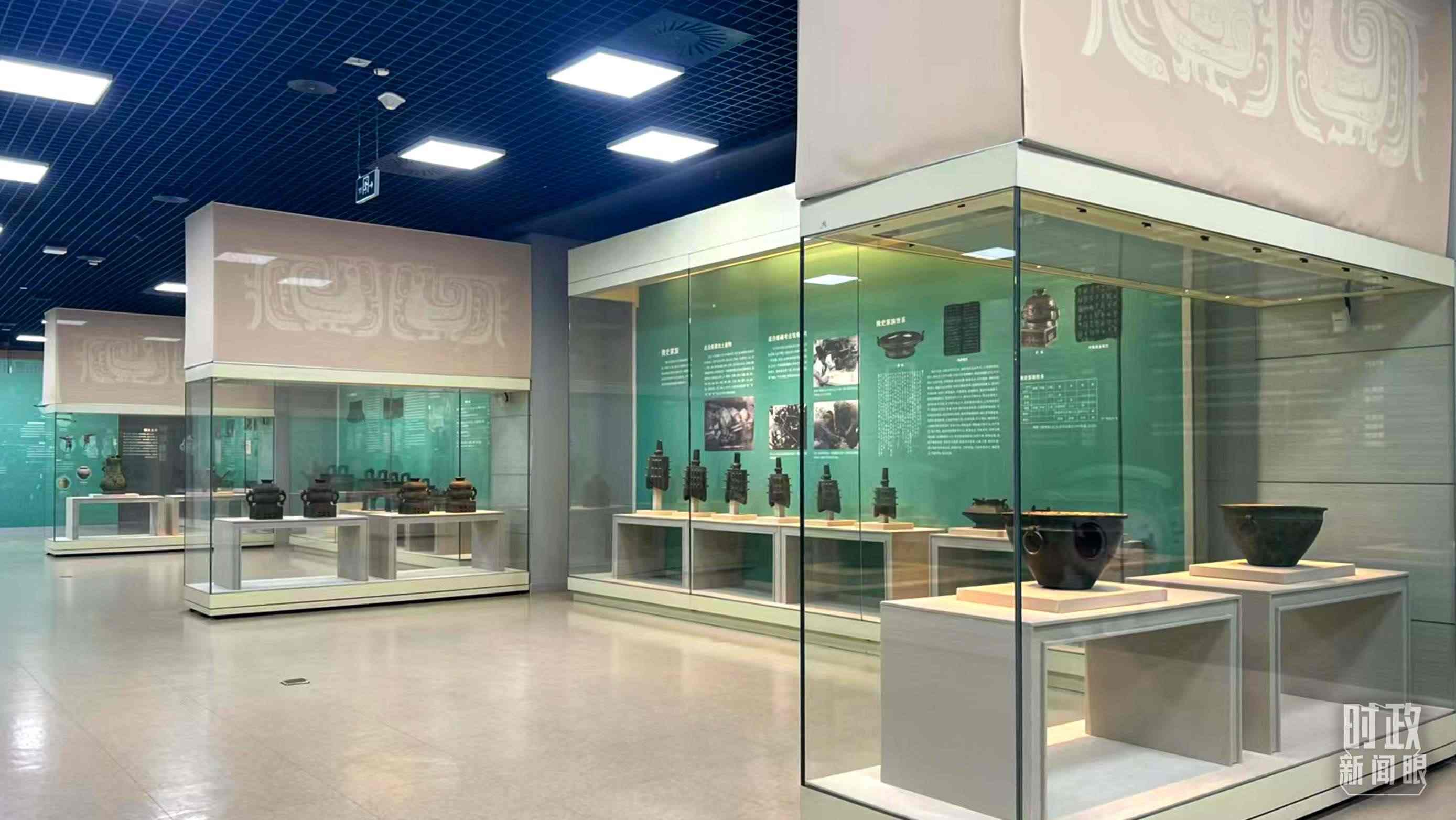 △ 寶雞青銅器博物院內(nèi)展陳。（總臺(tái)記者崔剛拍攝）