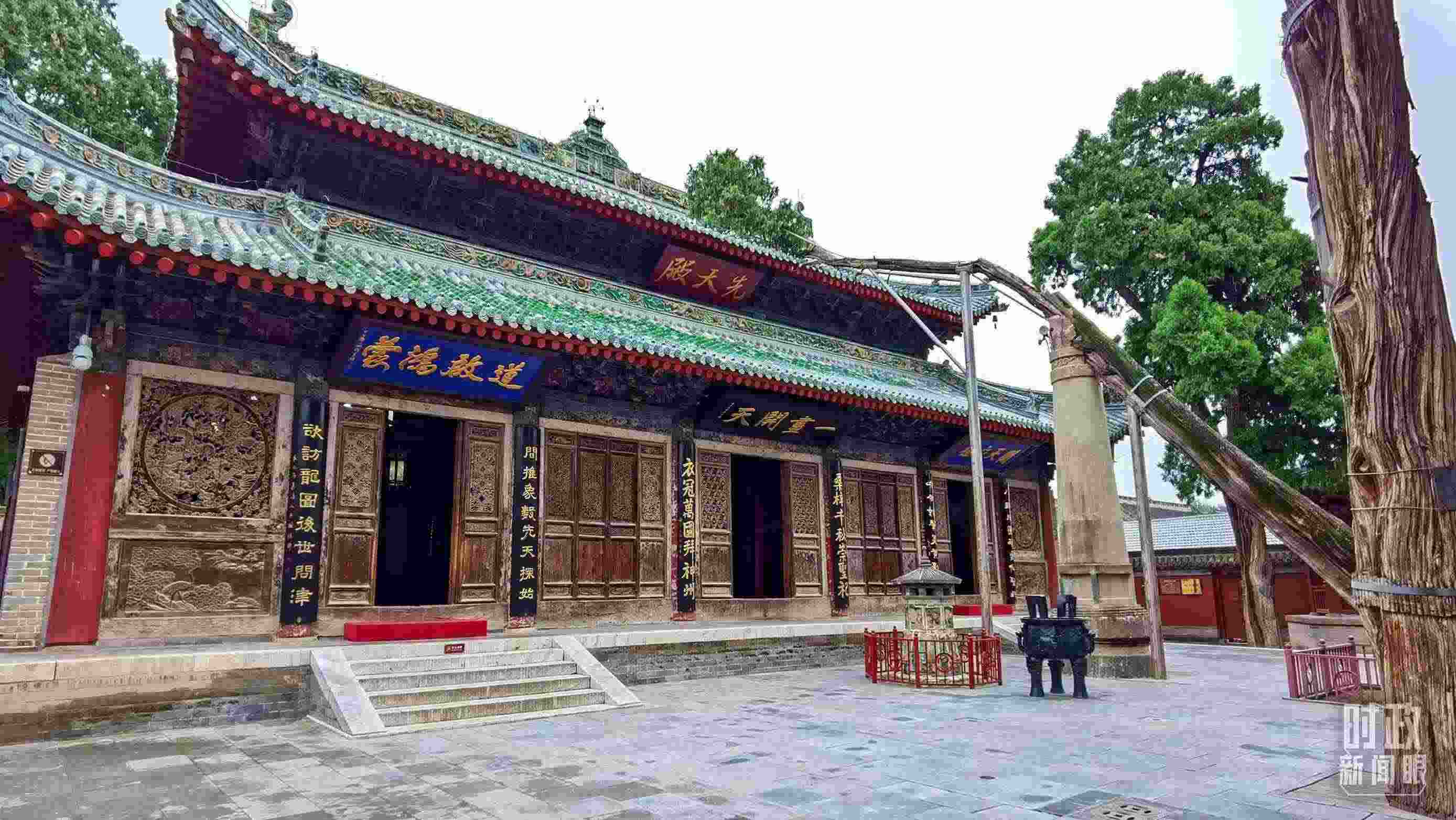 △ 伏羲廟。（總臺(tái)央視記者郭鴻拍攝）