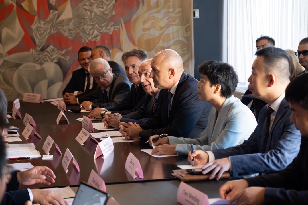 會議現(xiàn)場。中國駐保加利亞大使館供圖。