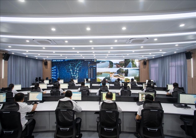 位山灌區(qū)智慧調(diào)度中心 。受訪者供圖