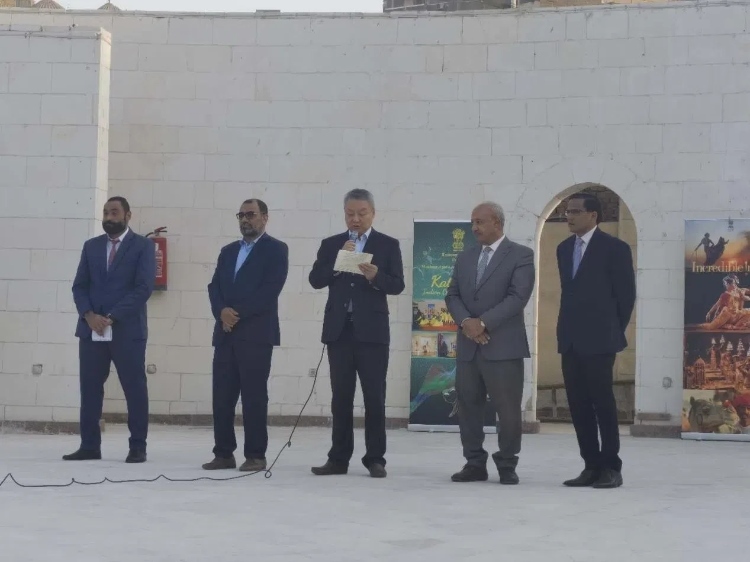 開羅中國文化中心副主任邵彬致辭。開羅中國文化中心供圖