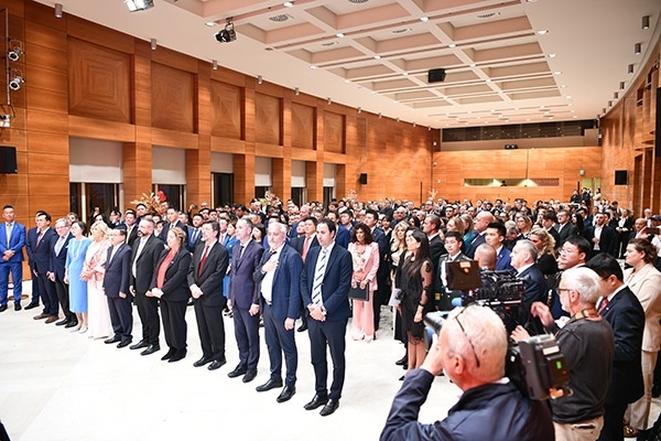 招待會現(xiàn)場。孫瑋 攝