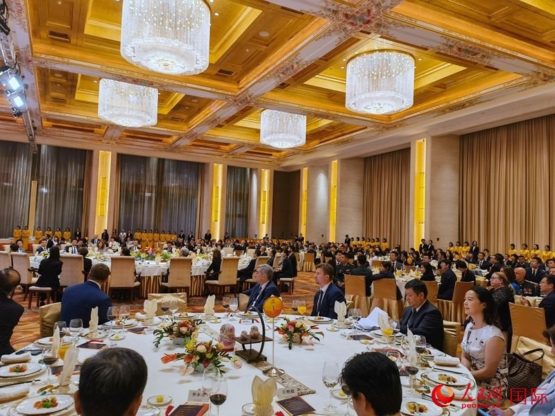 慶祝中俄建交75周年招待會(huì)在京舉行。人民網(wǎng)記者 李明琪攝