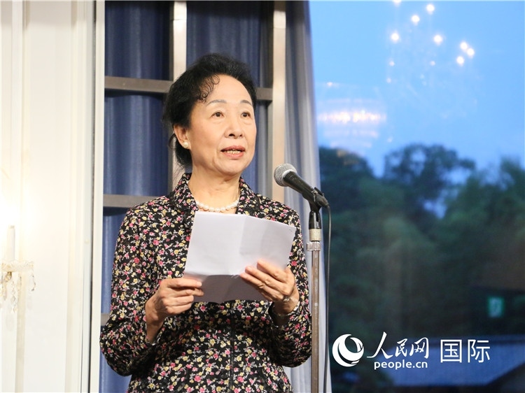 中國(guó)商務(wù)部原部長(zhǎng)助理郭莉致辭。人民網(wǎng) 許可攝