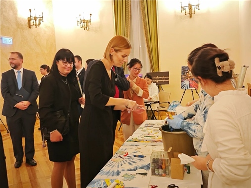 招待會現(xiàn)場。中國駐匈牙利大使館供圖