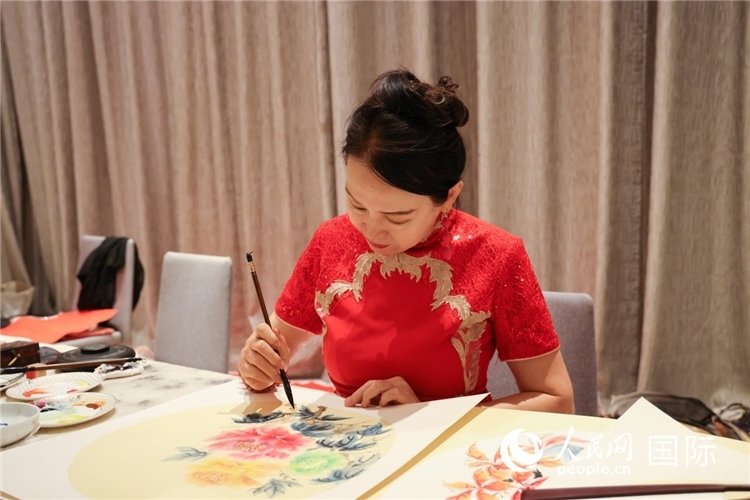 中國傳統(tǒng)文化展示。人民網(wǎng)記者任皓宇攝