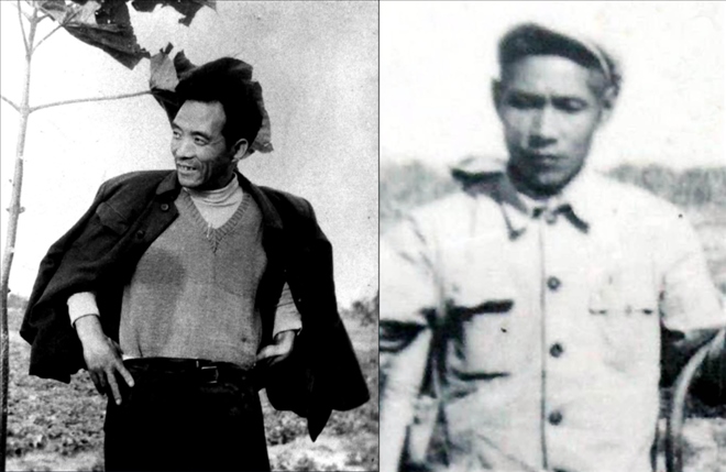 拼版照片：左圖為焦裕祿資料照片；右圖為谷文昌資料照片。