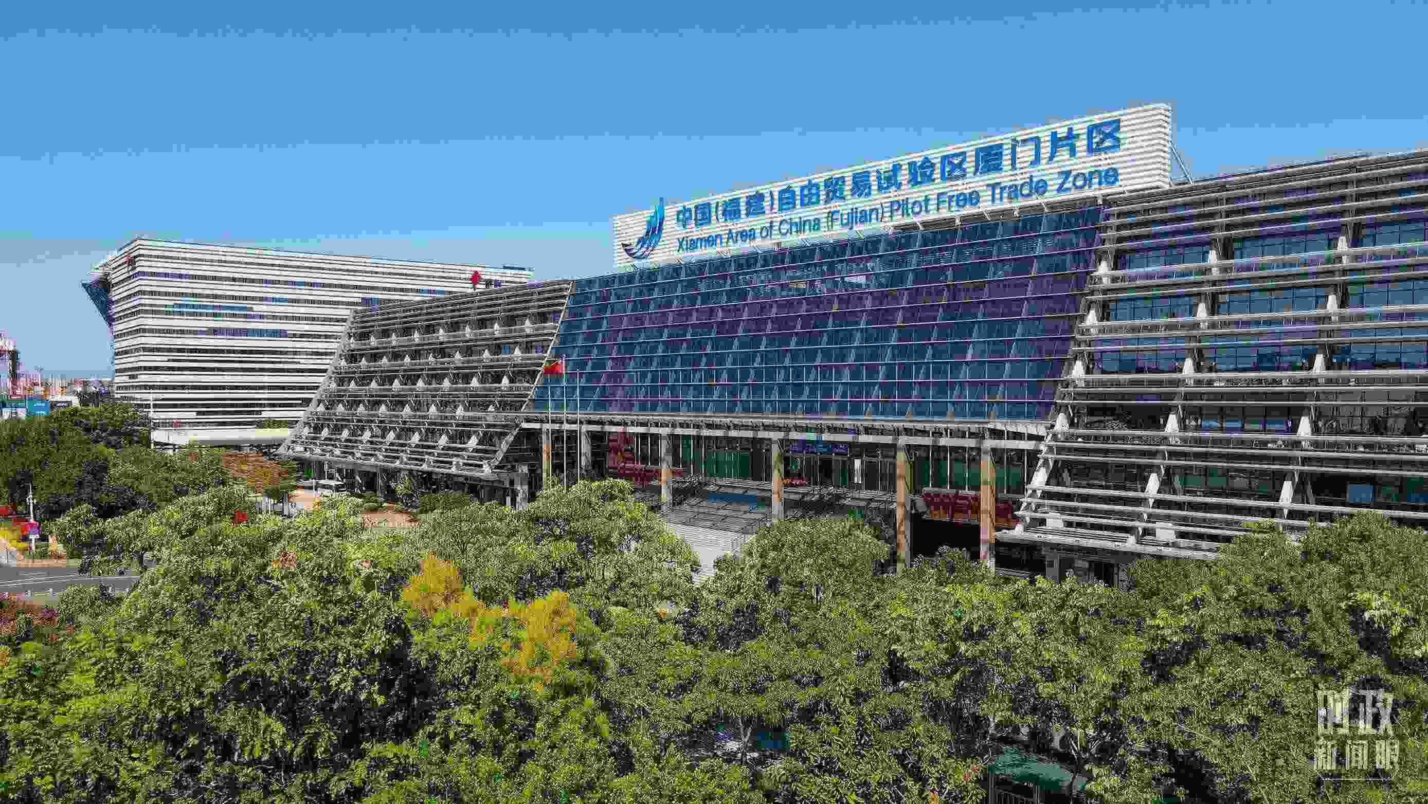 △中國(guó)（福建）自由貿(mào)易試驗(yàn)區(qū)廈門片區(qū)。（總臺(tái)記者鄭皓拍攝）