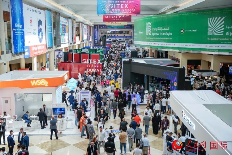 迪拜世界貿易中心場館內一角。人民網(wǎng) 塔里克·易卜拉欣攝