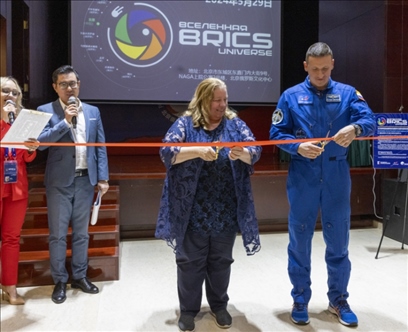 5月29日，“宇宙·金磚國家”圖片巡回展在北京舉辦。 北京俄羅斯文化中心供圖