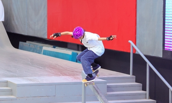 崔宸曦在比賽中。賽事組委會供圖