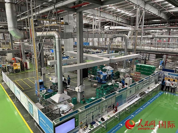 中企美的泰國工廠。人民網(wǎng)記者 簡承淵攝