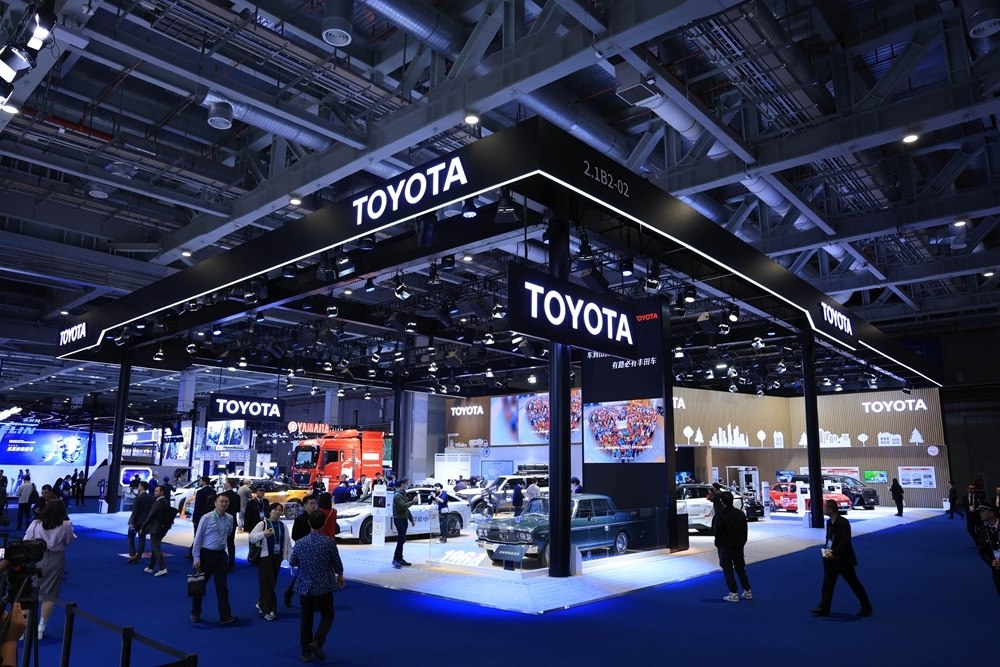 第七屆進博會豐田展臺。人民網(wǎng)記者 車柯蒙攝