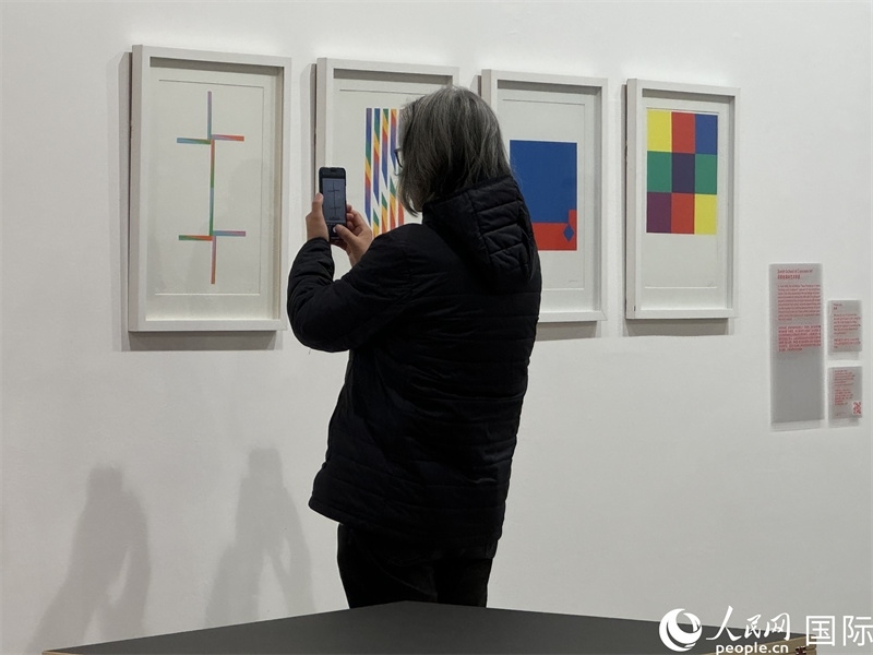 11月8日，觀眾在“瑞士經(jīng)典設(shè)計(jì)展”作品前駐足欣賞。人民網(wǎng) 謝瑩攝 