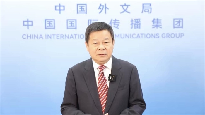 杜占元視頻致辭。主辦方供圖