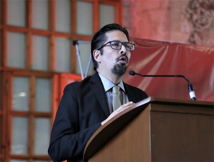 何塞·雷伊瓦作主旨發(fā)言。主辦方供圖