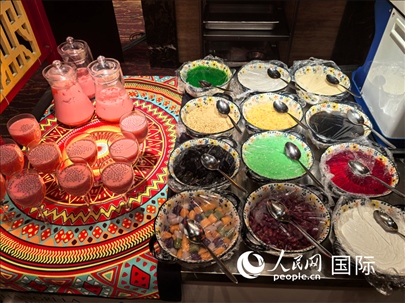 馬來西亞美食節(jié)現(xiàn)場準備的美食。人民網(wǎng) 楊春燕攝