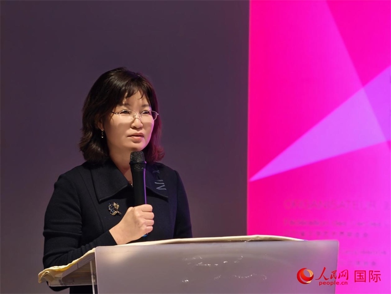 遼寧省文聯(lián)黨組書記、主席邵玉英致辭。人民網(wǎng)記者 于超凡攝