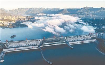圖為三峽大壩。 新華社發(fā)（鄭家裕攝）