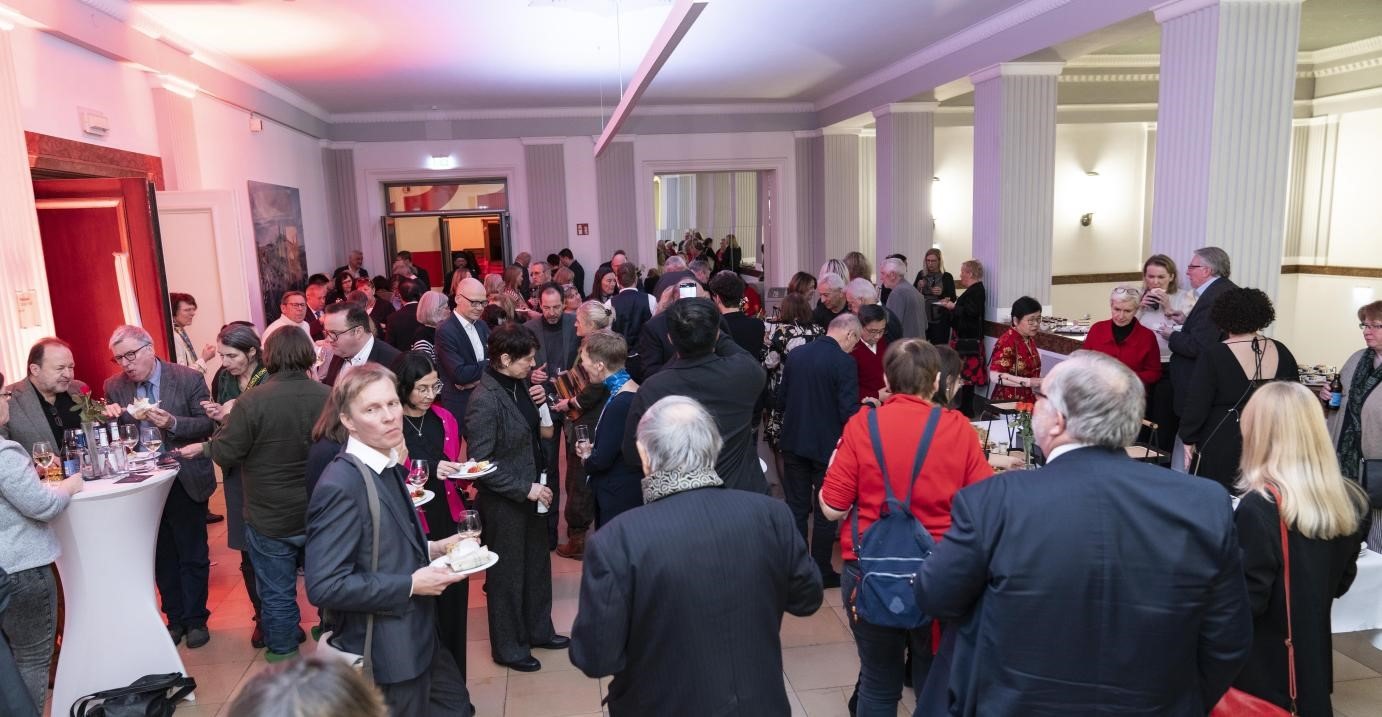 圖為新春酒會現(xiàn)場。紐倫堡-埃爾蘭根孔子學(xué)院供圖