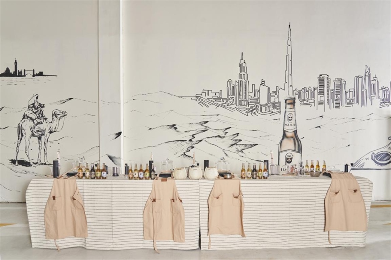 工廠內(nèi)設(shè)有互動(dòng)區(qū)，參觀訪客可以親手制作麥芽飲料，受訪對(duì)象供圖