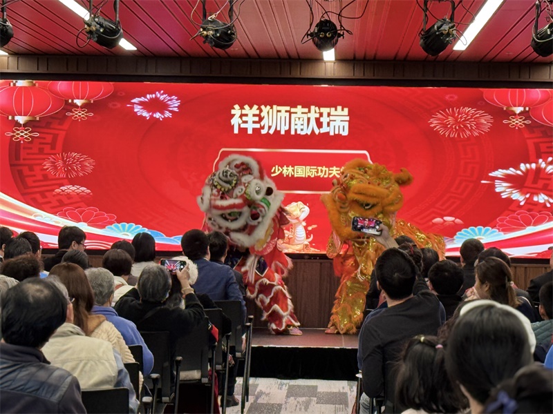 活動現(xiàn)場舞獅表演。主辦方供圖