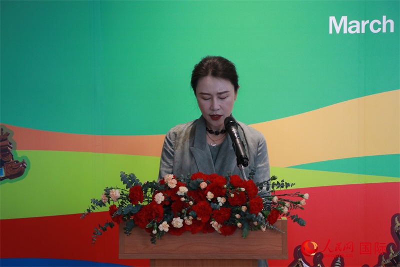 華彬文化基金會(huì)秘書(shū)長(zhǎng)盧戰(zhàn)發(fā)表講話。朱瀟逸攝